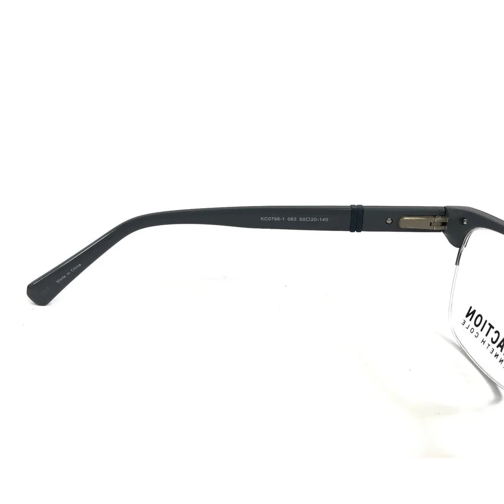 Kenneth Cole Reaction Eyeglasses Frames KC0796-1 063 Black Horn Square 50-20-140